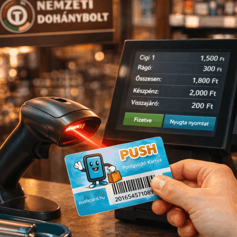 pushcard leolvasás